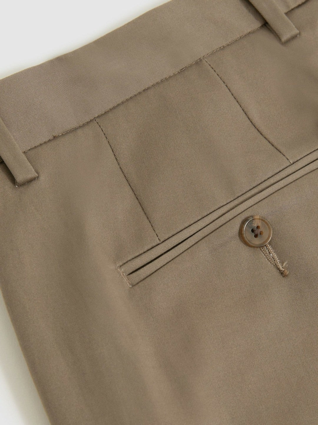 Oe Hampton Cotton Chino Shorts with Stretch Taupe | Mens