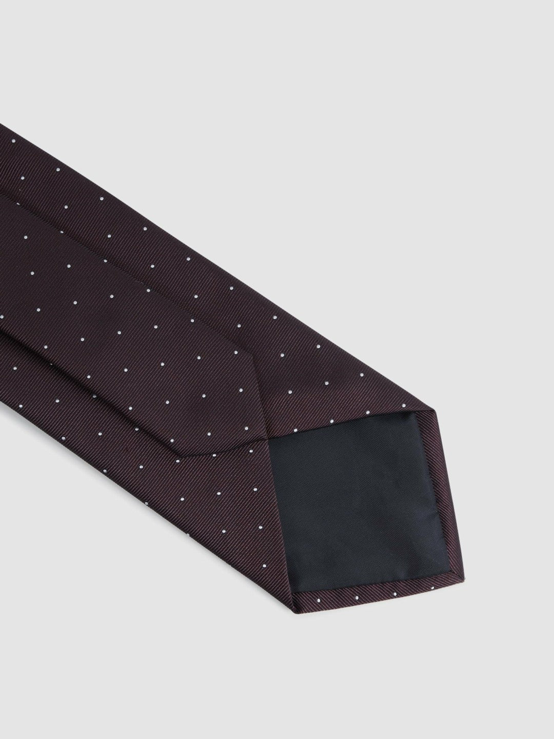 Polka Dot Silk Tie Burgundy | Mens