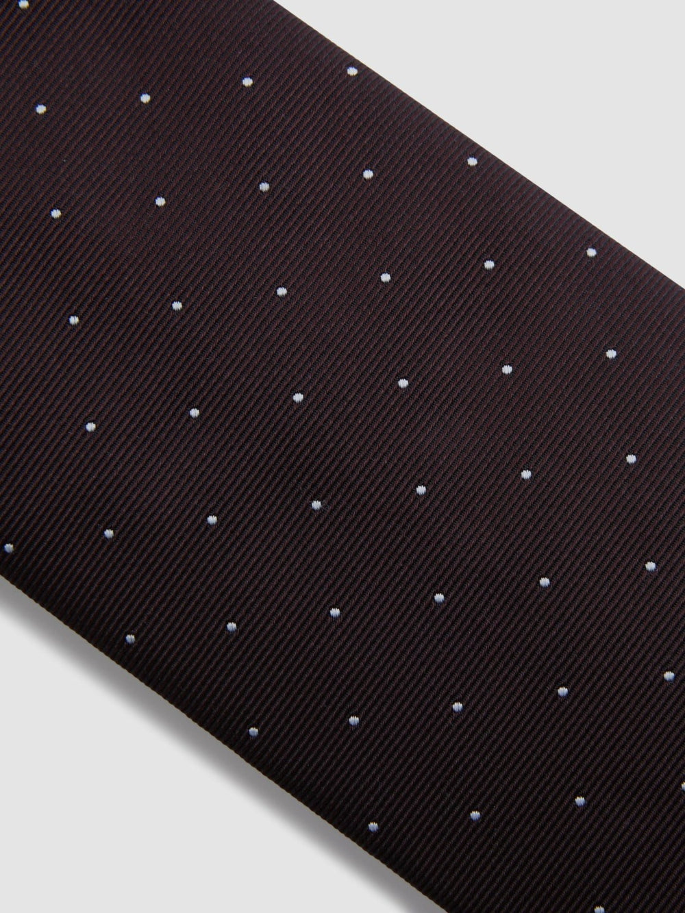 Polka Dot Silk Tie Burgundy | Mens