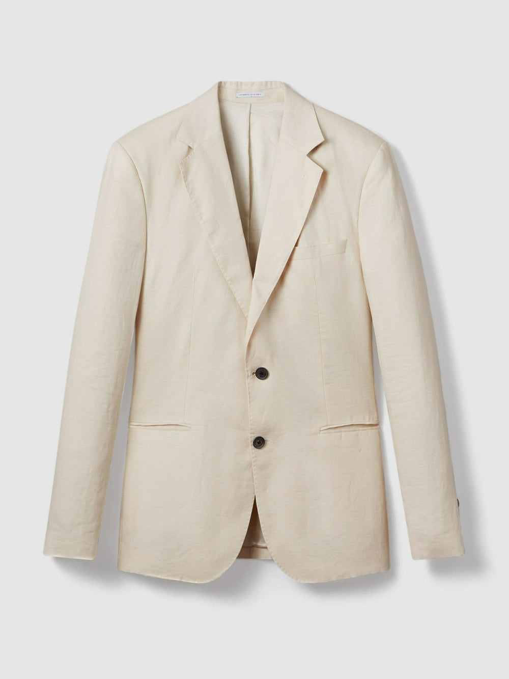 Slim-Fit Single Breasted Linen Blazer Stone | Mens