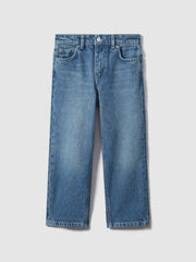 3-9 yrs Loose Fit Adjuster Jeans Mid Blue | Children