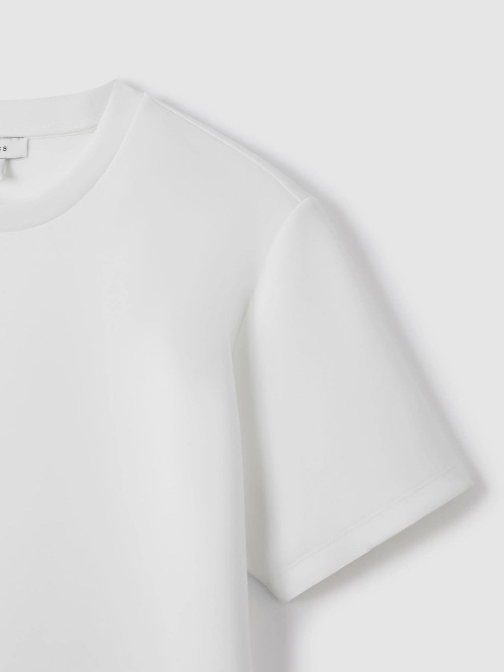Interlock Jersey Crew Neck T-Shirt White | Mens