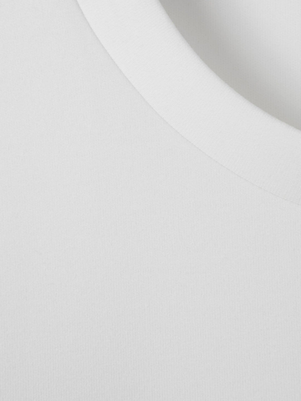 Interlock Jersey Crew Neck T-Shirt White | Mens