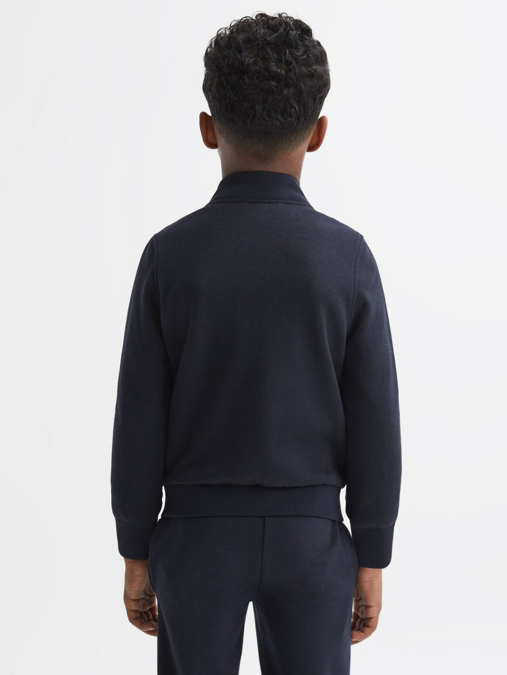 3-9 yrs Funnel Neck Quilted Hybrid Jacket Navy | Children