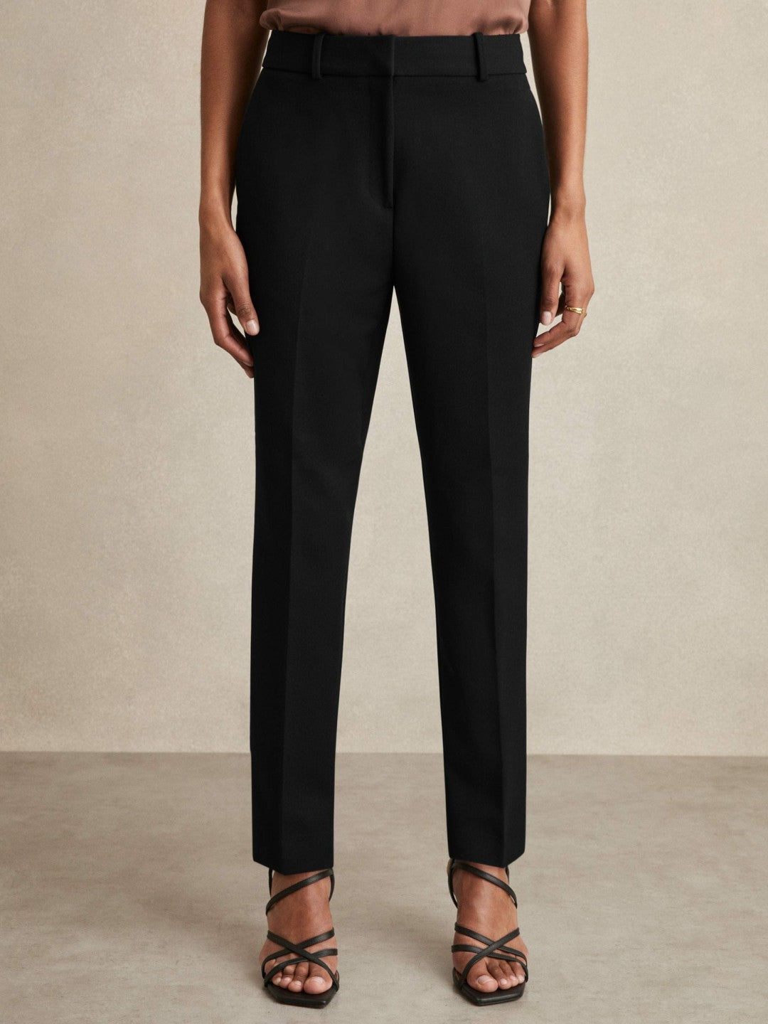 Slim Fit Suit Trousers Black | Womens