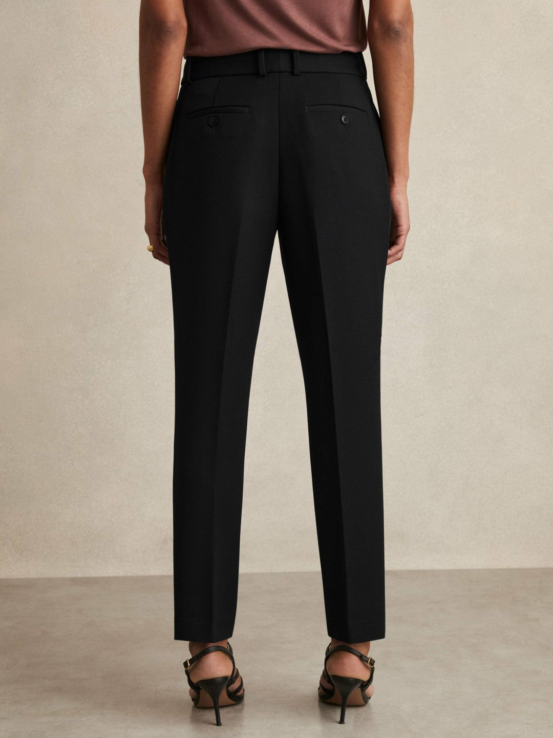 Slim Fit Suit Trousers Black | Womens