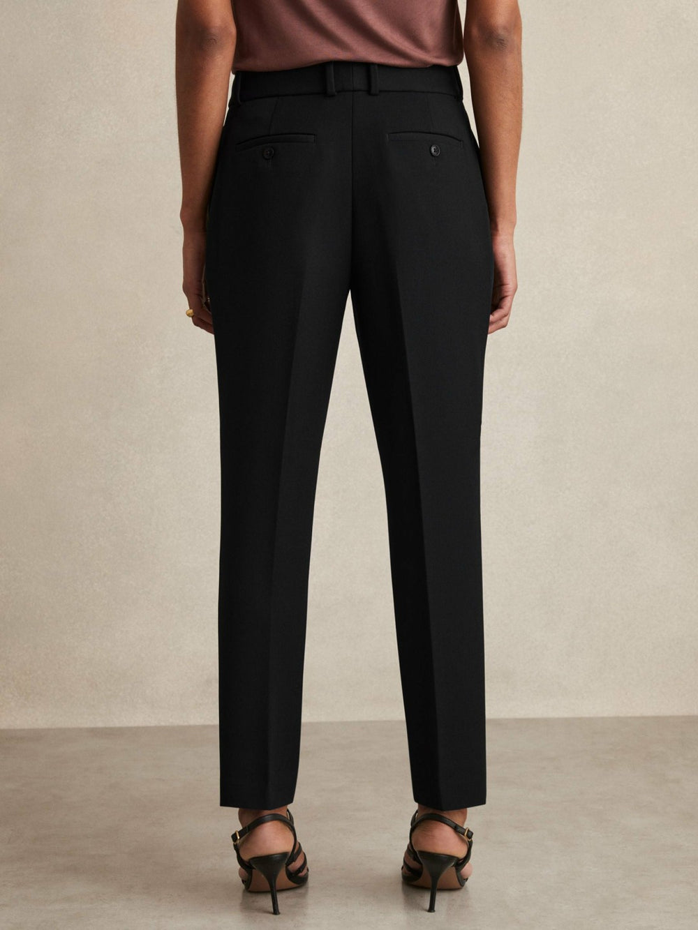 Slim Fit Suit Trousers Black | Womens