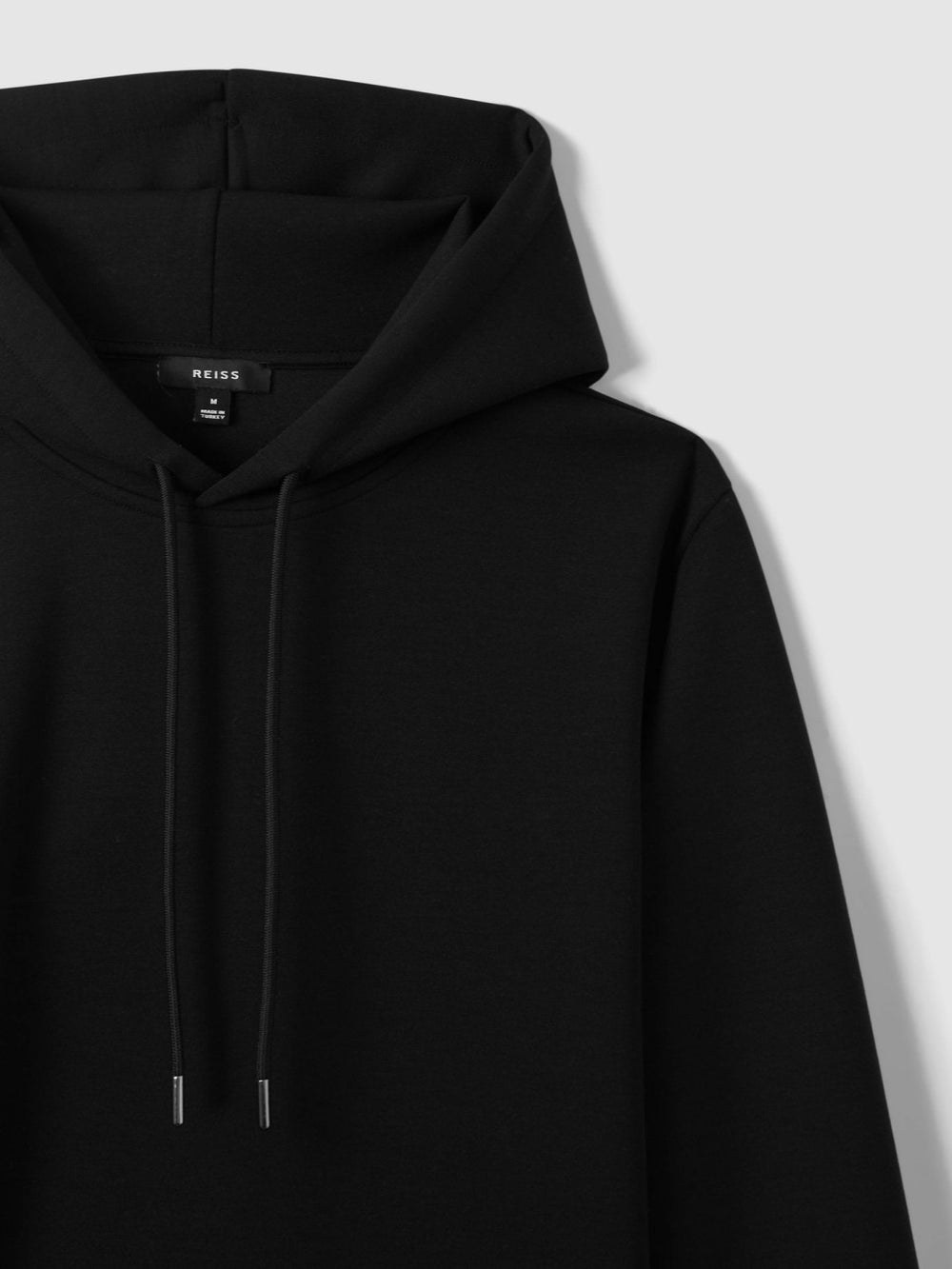 Interlock Jersey Drawstring Hoodie Black | Mens