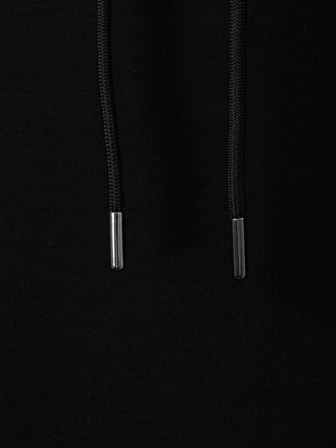 Interlock Jersey Drawstring Hoodie Black | Mens