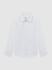 9-14 yrs Slim Fit Textured Bib Dinner Shirt White | Children