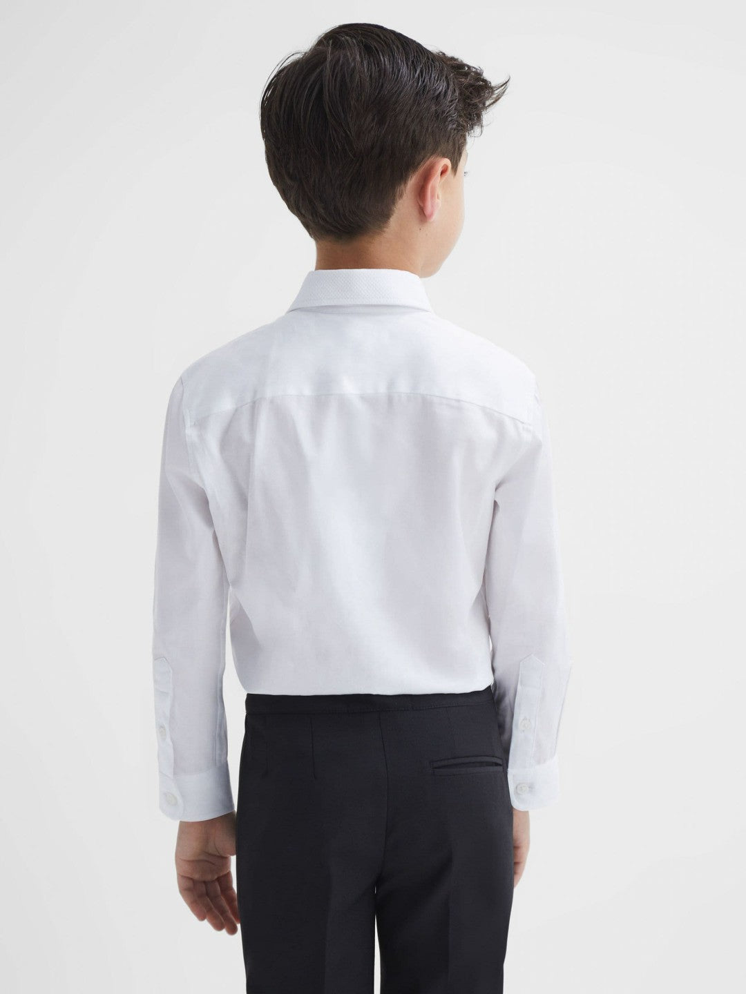 9-14 yrs Slim Fit Textured Bib Dinner Shirt White | Children