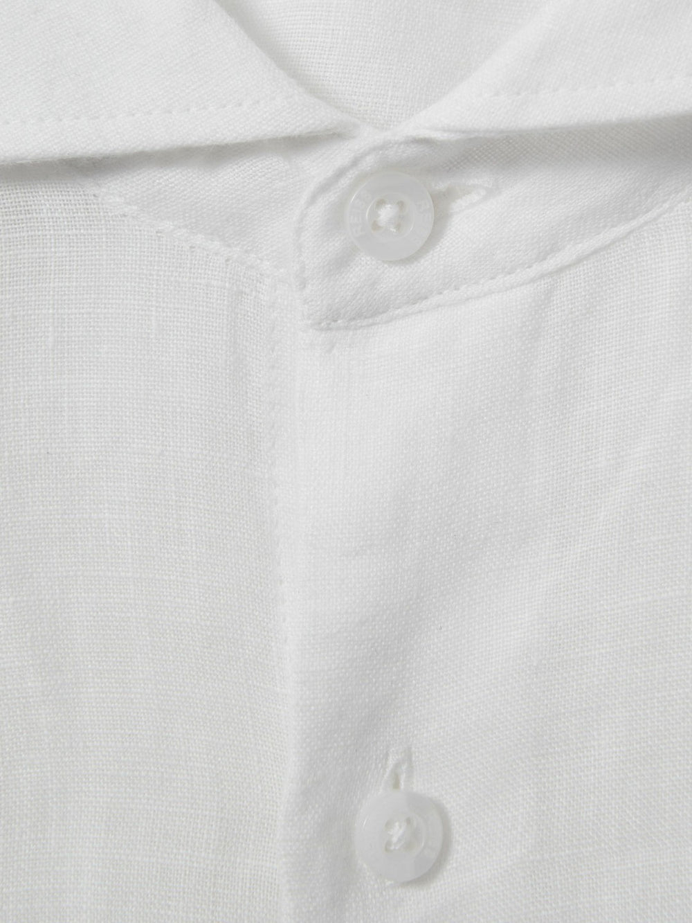 3-9 yrs Striped Linen Cutaway Collar Shirt White | Children