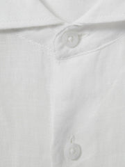 3-9 yrs Striped Linen Cutaway Collar Shirt White | Children