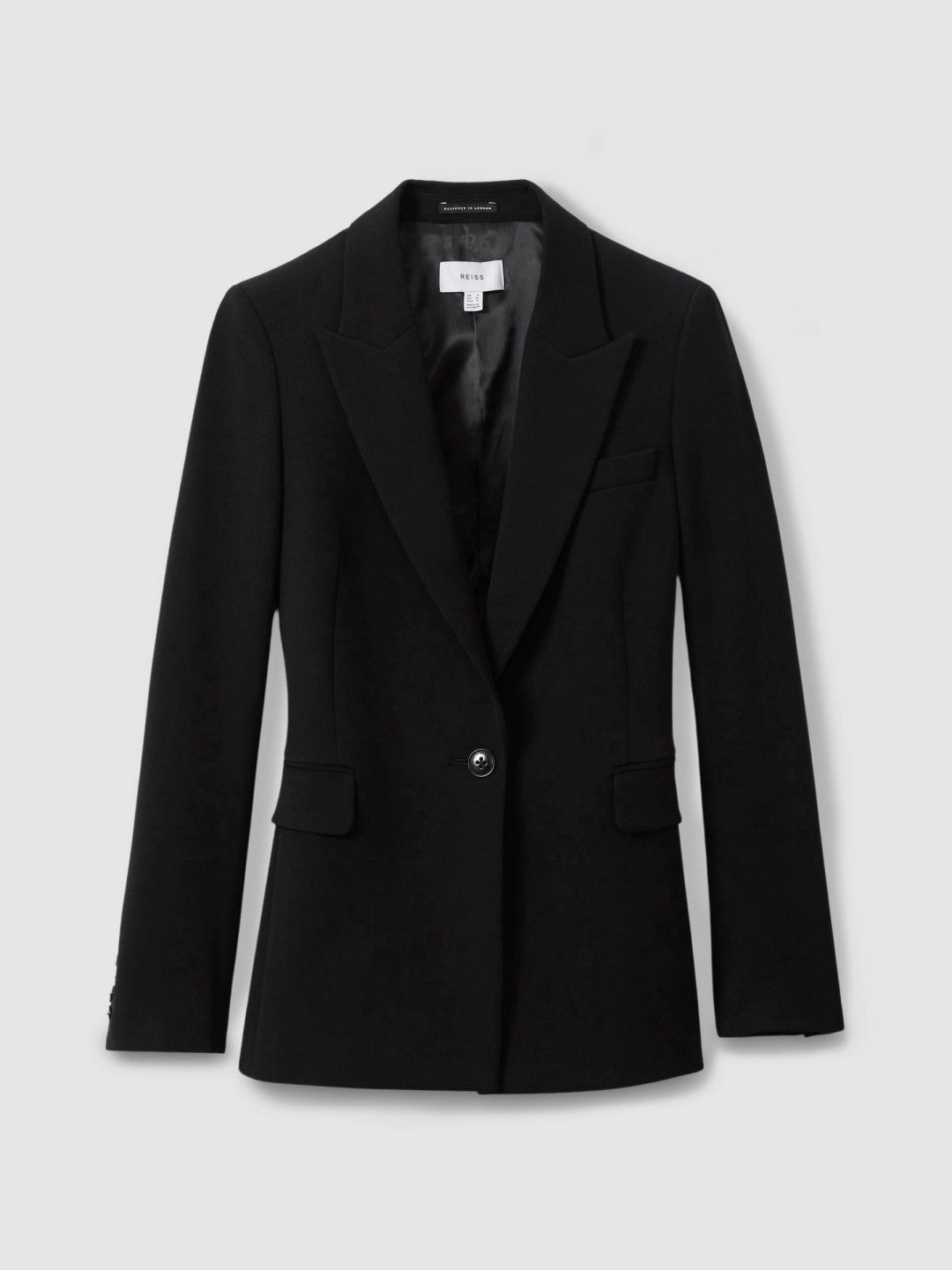 Petite Tailored Single Breasted Suit Blazer Black | Womens
