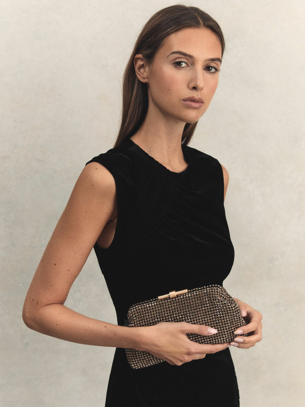 Embellished Clutch Bag Gold | Womens