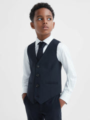 9-14 yrs Modern Fit Waistcoat Navy | Children