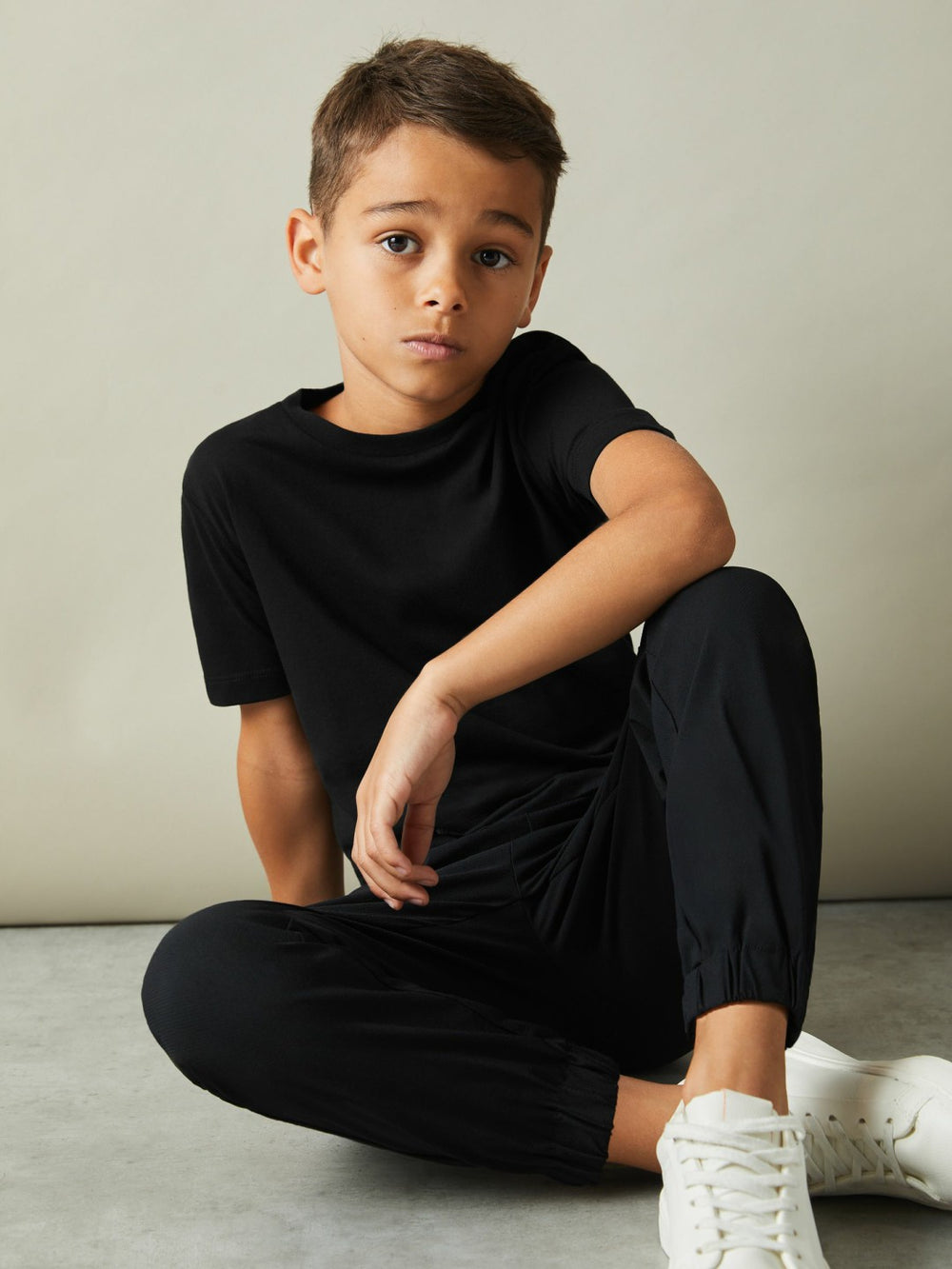 9-13 yrs Crew Neck T-Shirt Black | Children