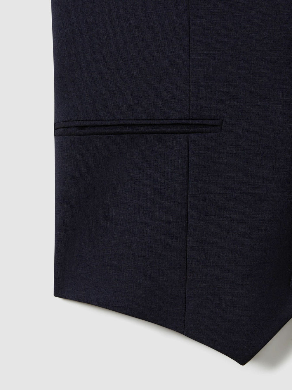 Modern Fit Wool Blend Waistcoat Navy | Mens