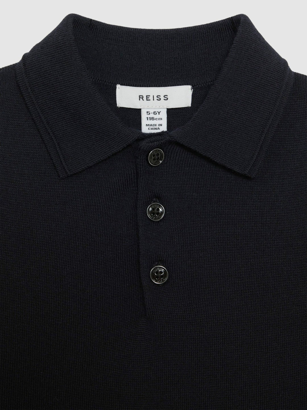 3-9 yrs Merino Wool Polo Shirt Navy | Children