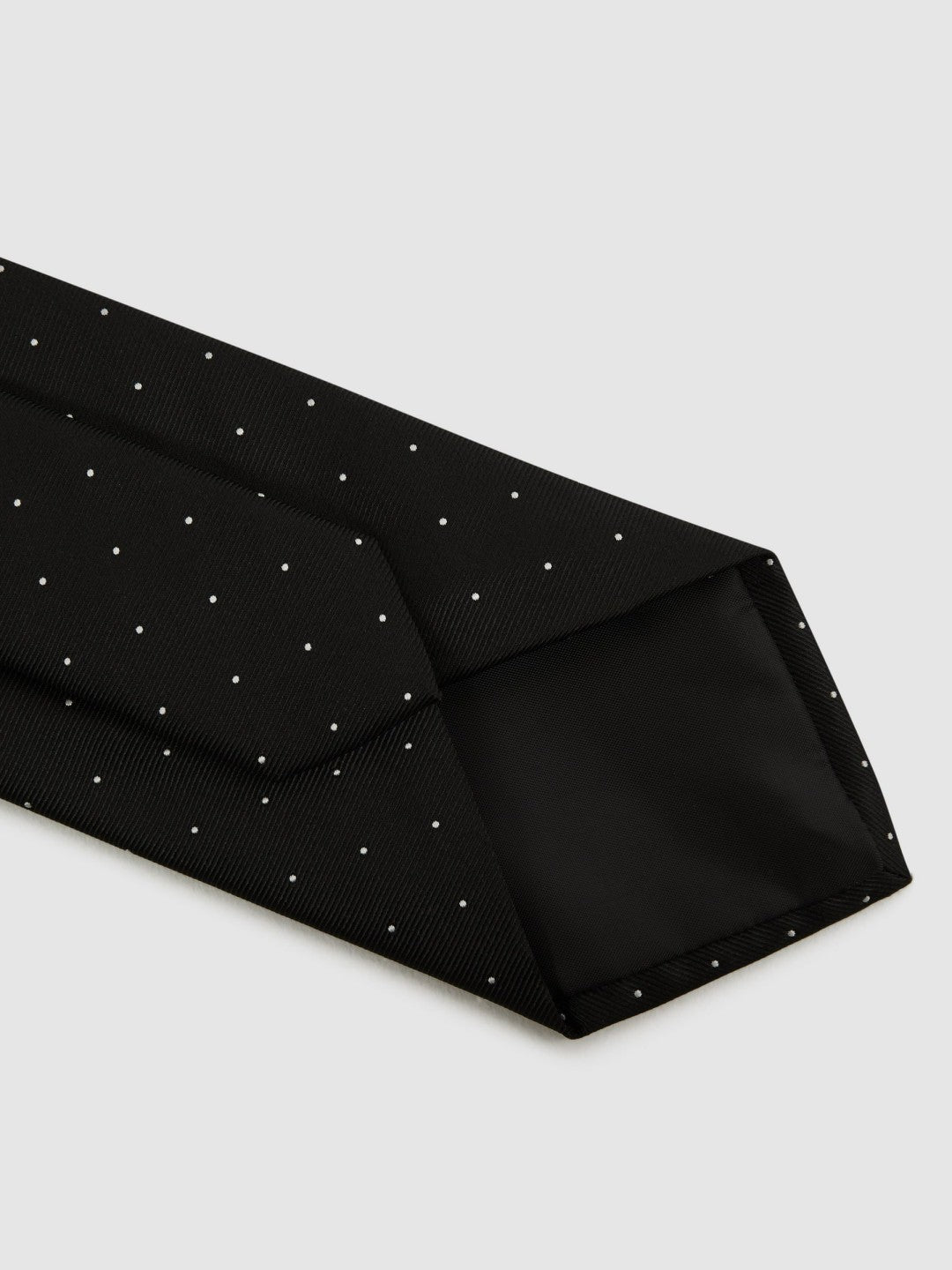 Polka Dot Silk Tie Black | Mens