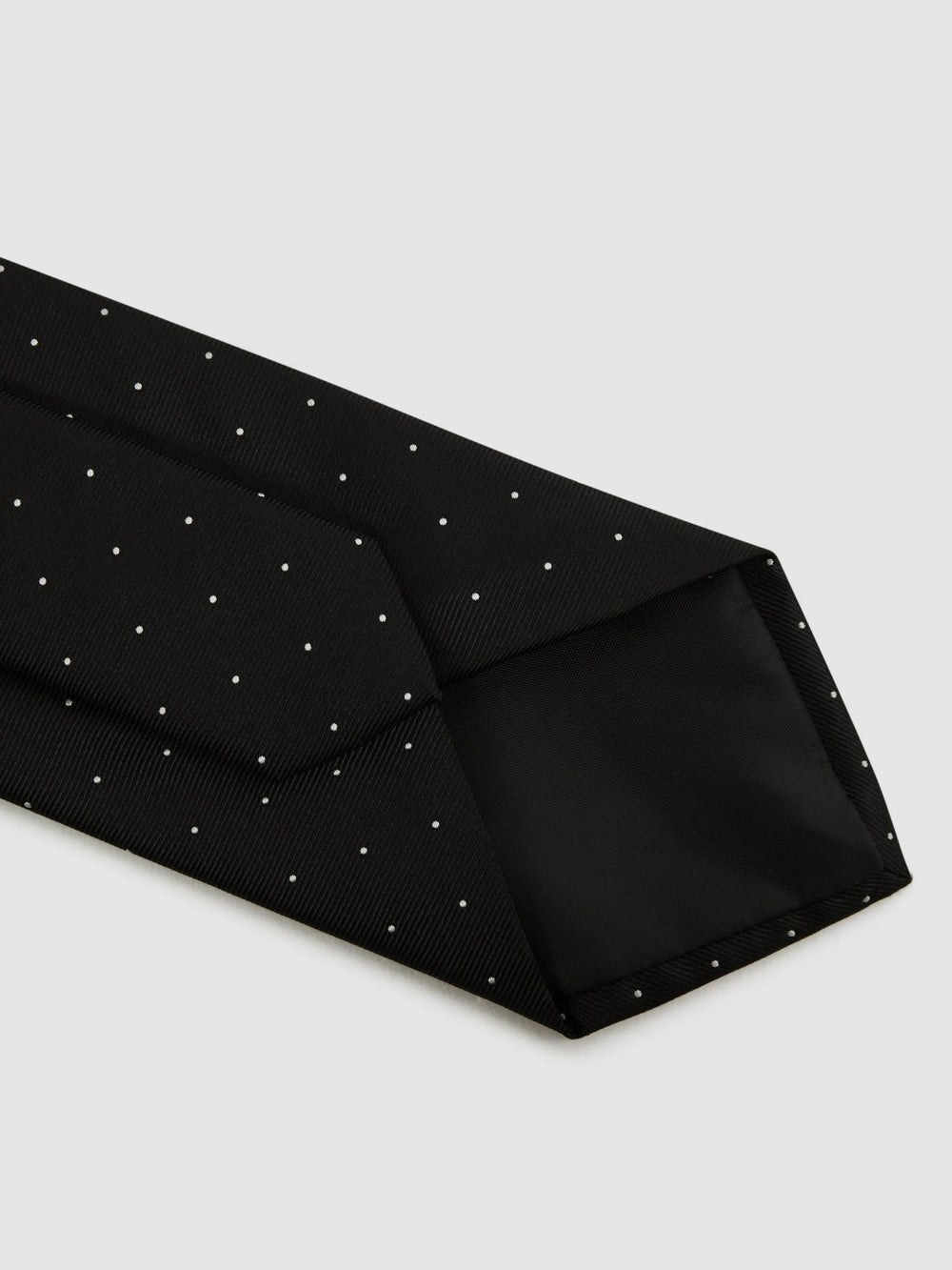 Polka Dot Silk Tie Black | Mens