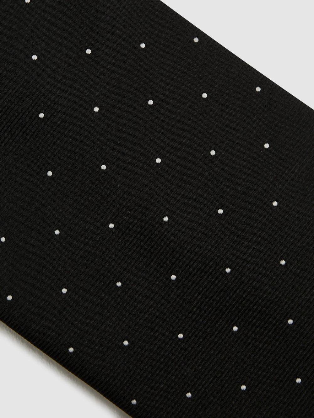 Polka Dot Silk Tie Black | Mens