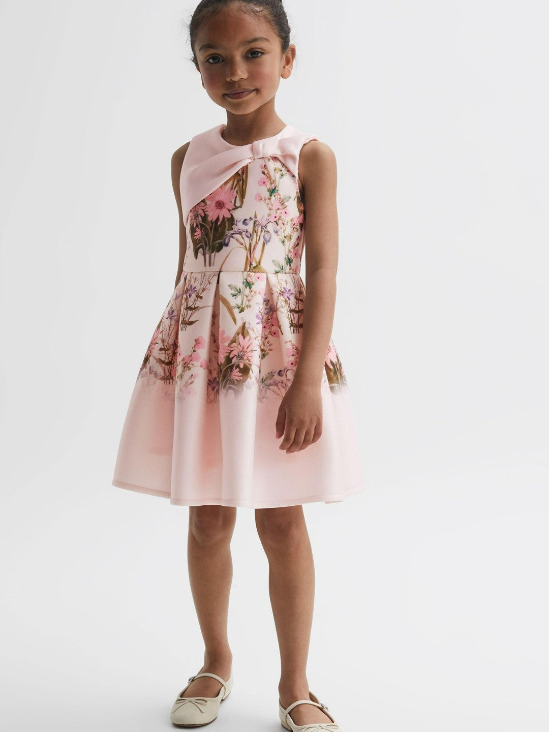 Senior Scuba Floral Printed Dress Multi | Children