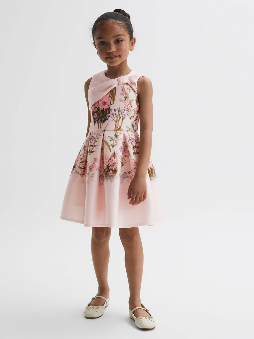 Senior Scuba Floral Printed Dress Multi | Children