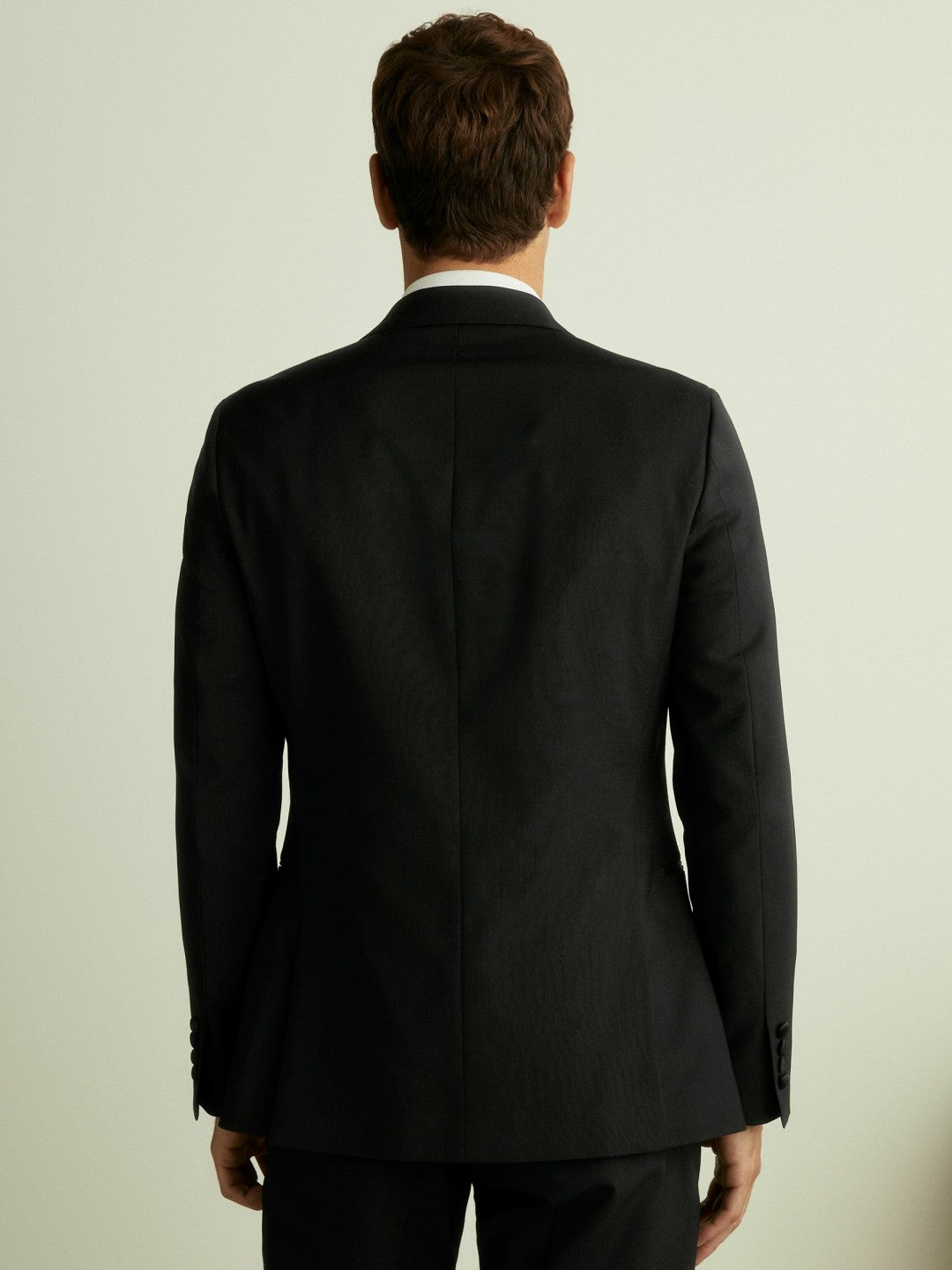 Double Breasted Tuxedo Slim Fit Jacket Black | Mens