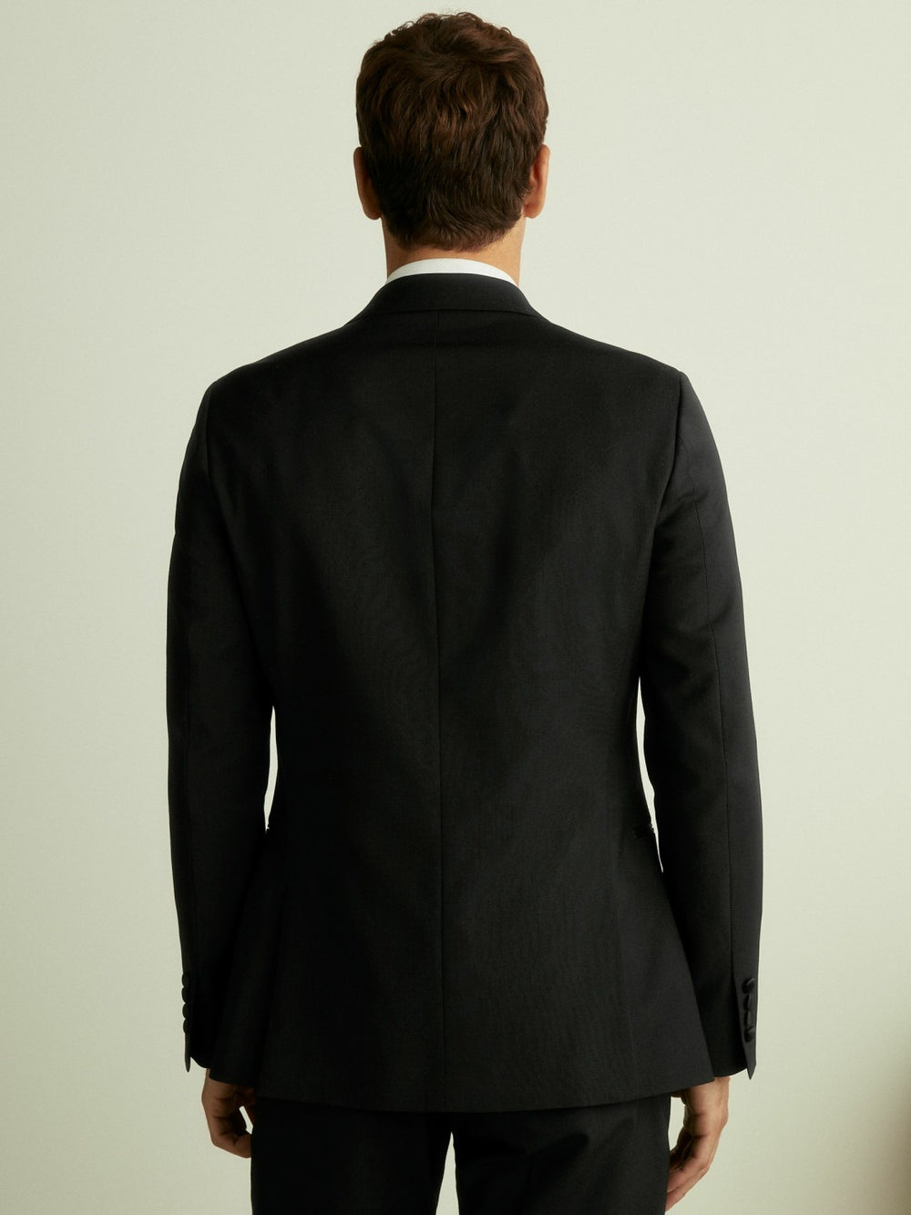Double Breasted Tuxedo Slim Fit Jacket Black | Mens