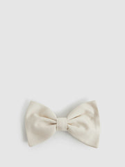 Grosgrain Silk Bow Tie Light Ivory | Mens