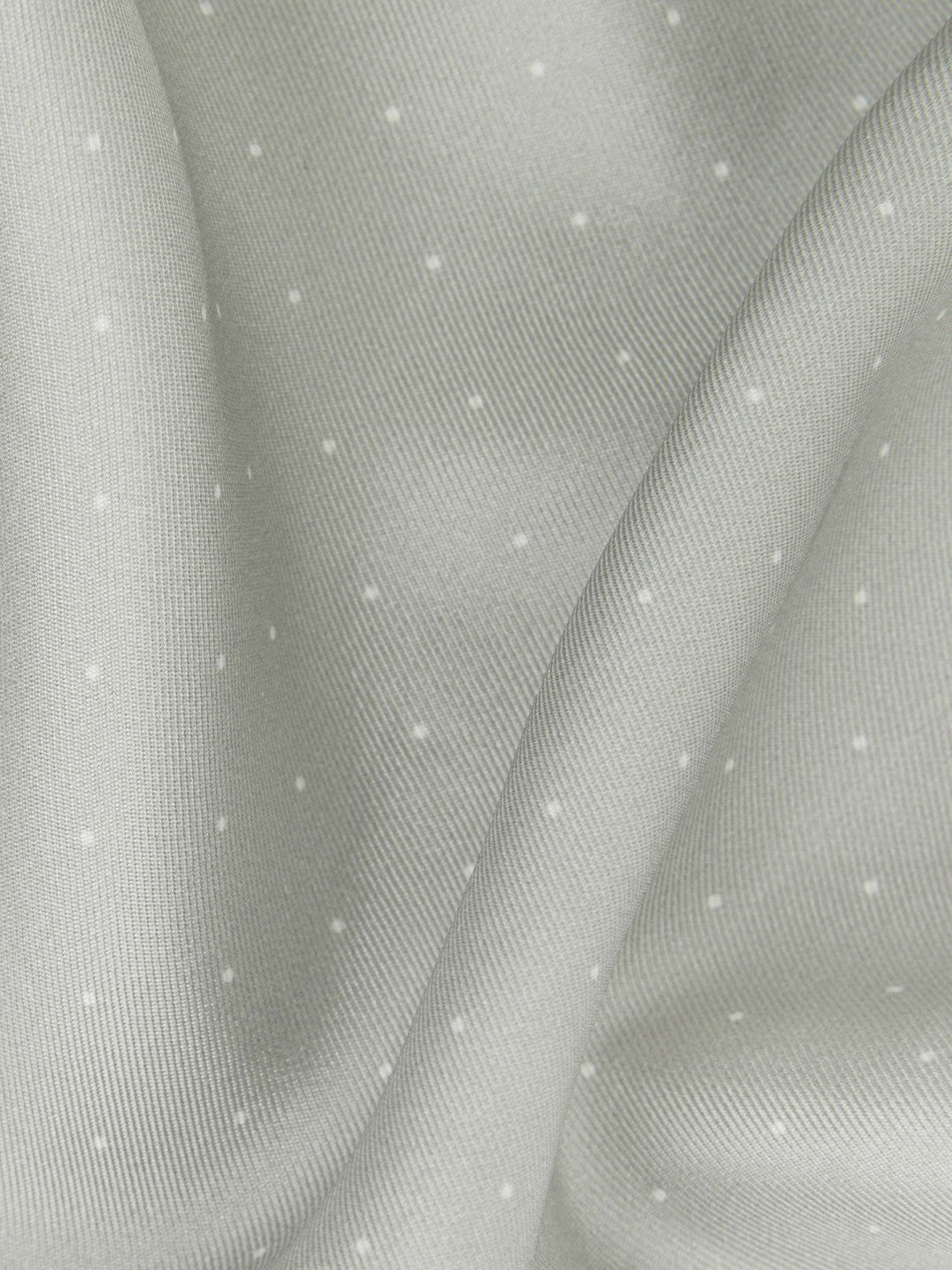 Polka Dot Silk Pocket Square Silver | Mens
