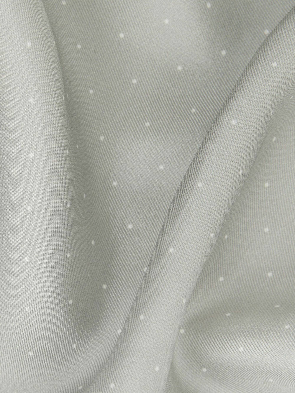 Polka Dot Silk Pocket Square Silver | Mens