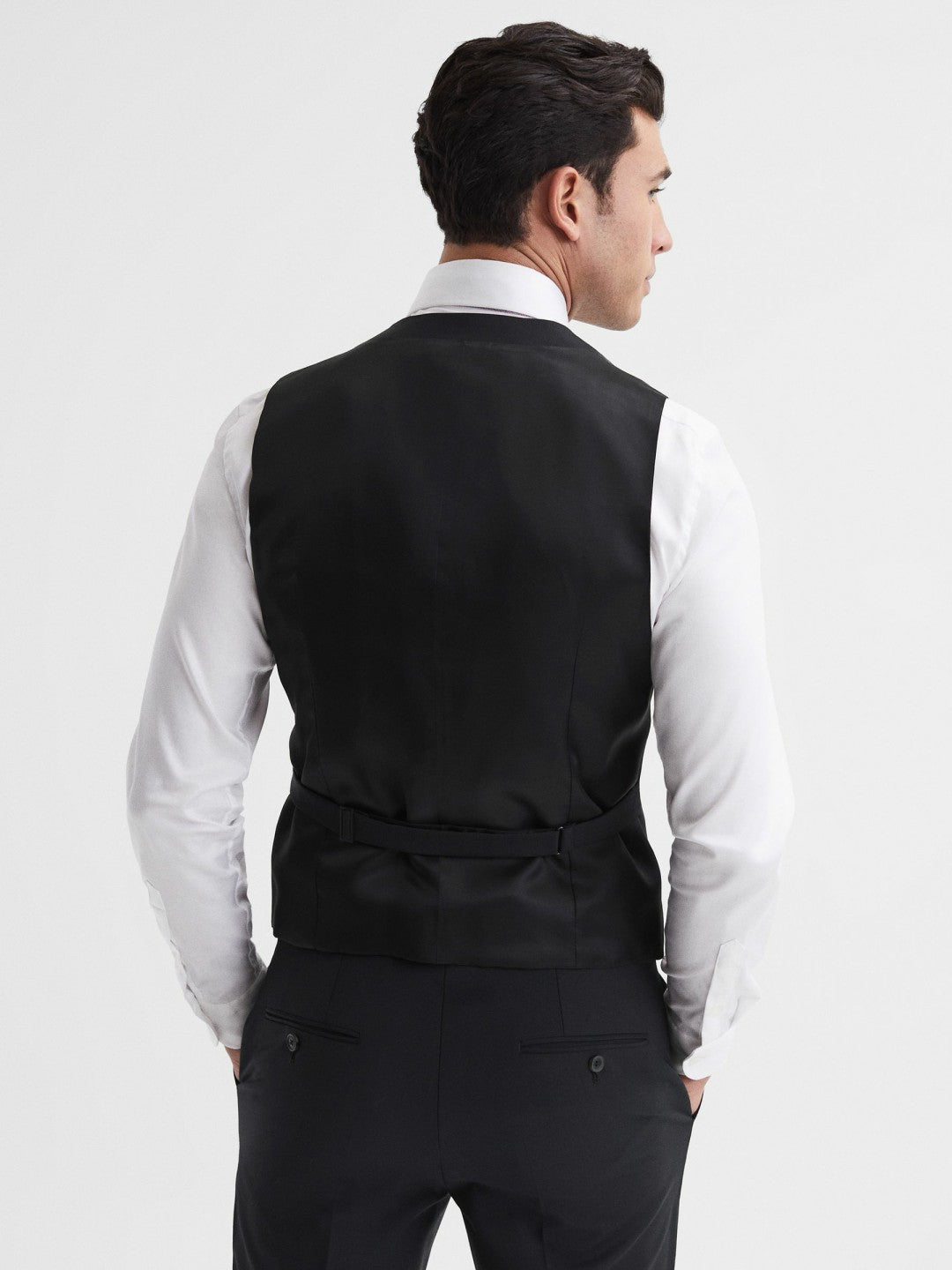 Modern Fit Travel Waistcoat Black | Mens