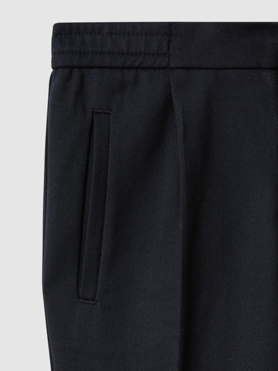 3-9 yrs Relaxed Elasticated Trousers with Turn-Ups Navy | Children