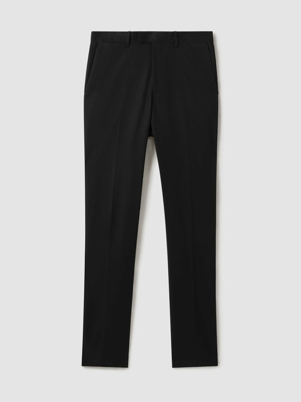 Slim Fit Cotton Blend Chinos Black | Mens