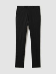 Slim Fit Cotton Blend Chinos Black | Mens