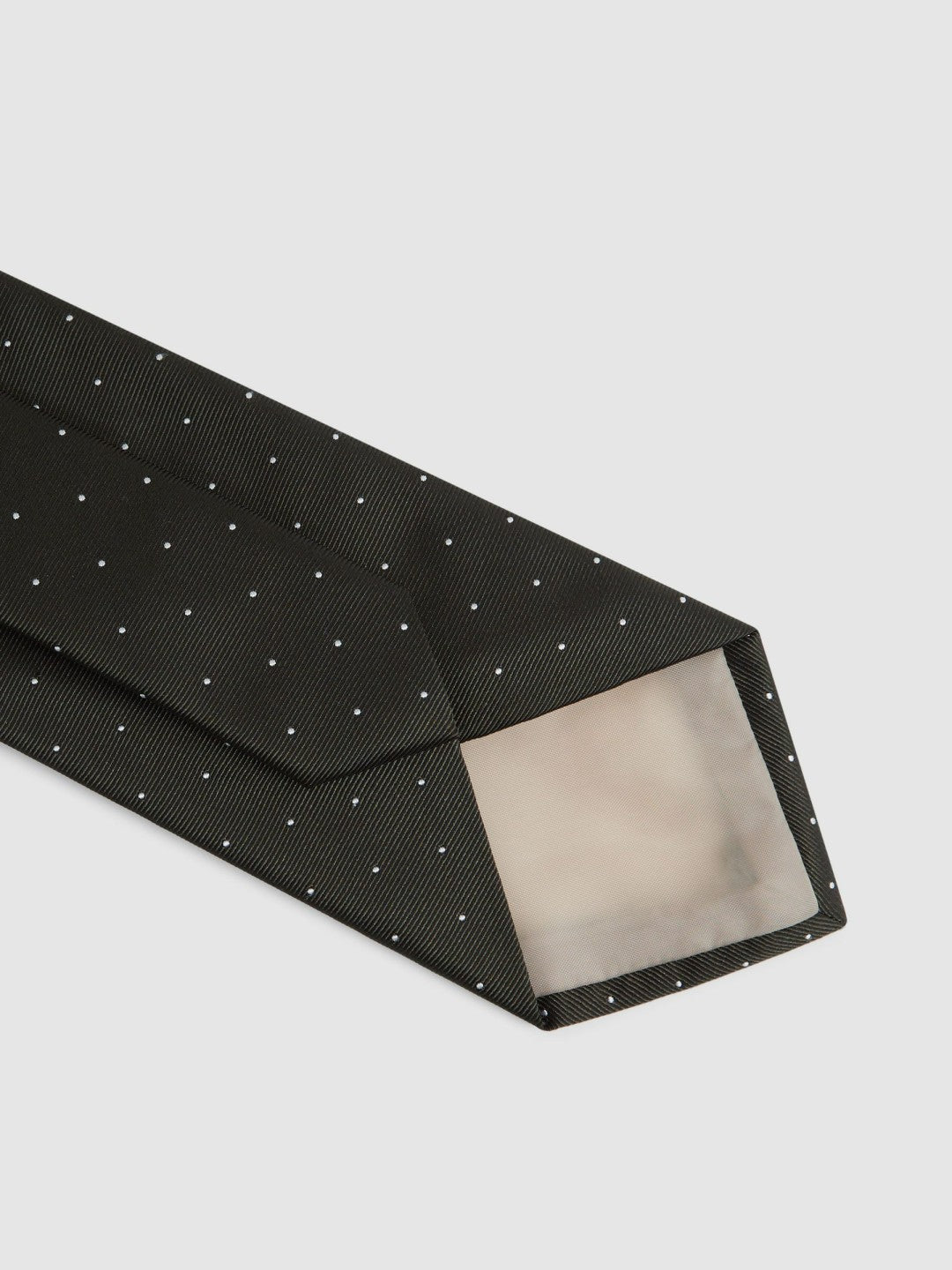 Polka Dot Silk Tie Dark Green | Mens