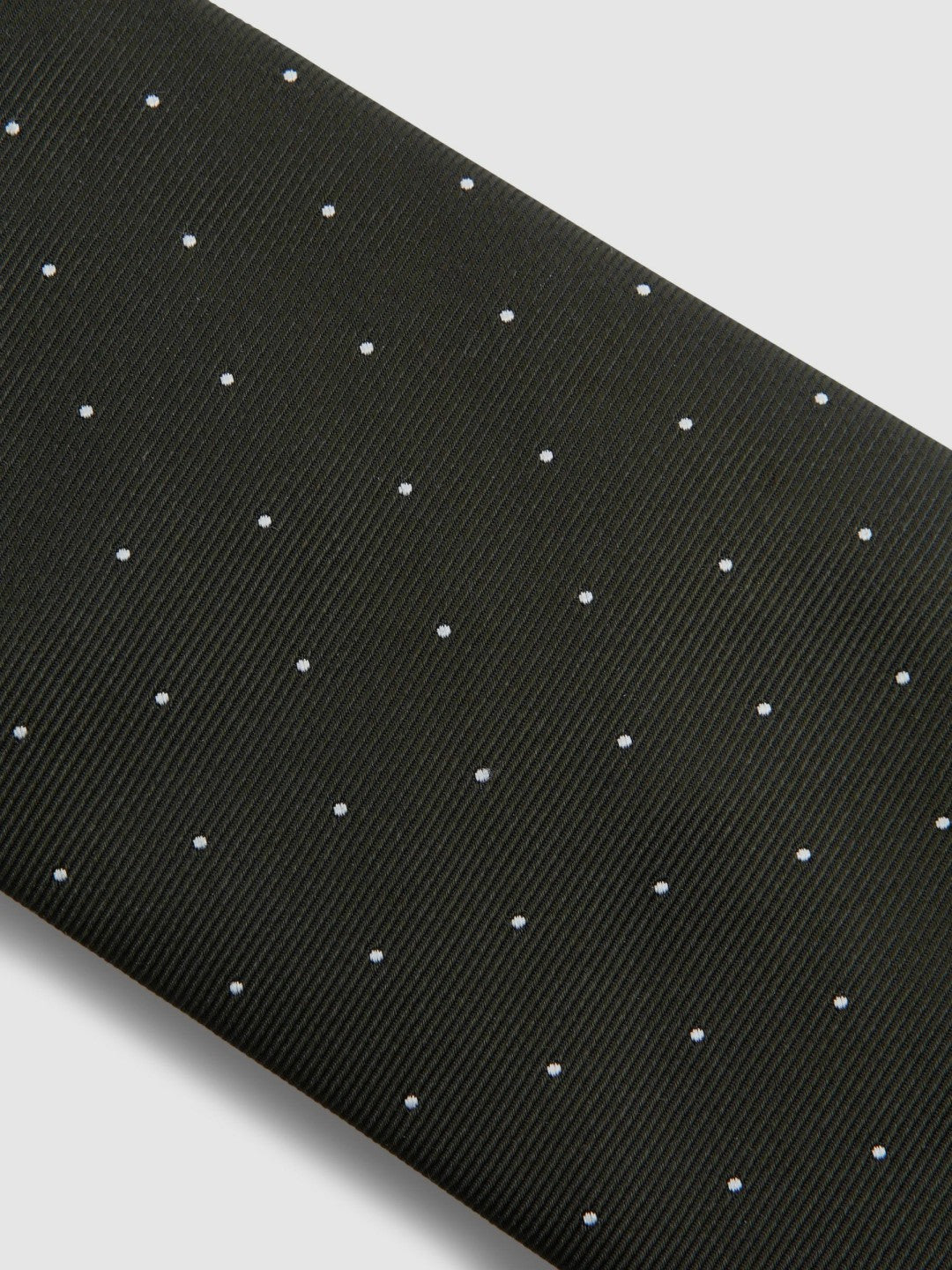 Polka Dot Silk Tie Dark Green | Mens