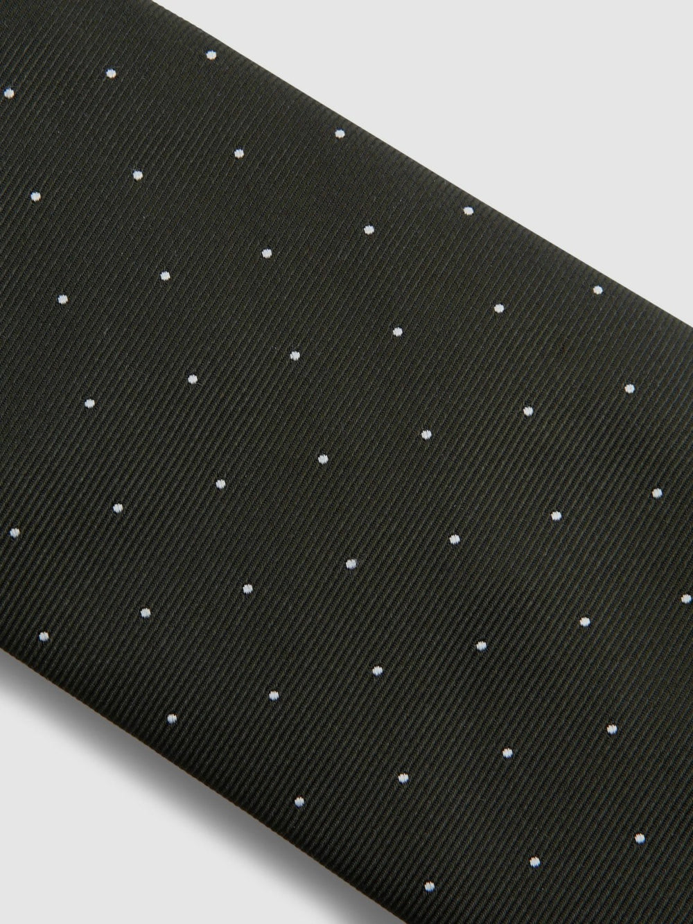 Polka Dot Silk Tie Dark Green | Mens