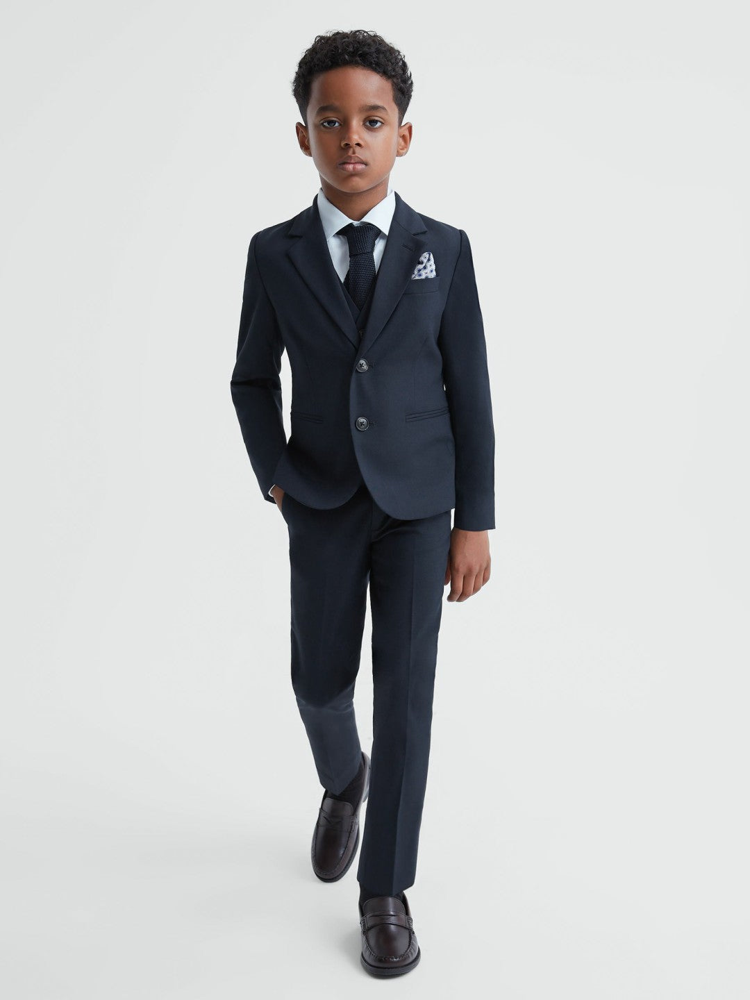 3-9 yrs Wool Blend Single Breasted Blazer Navy | Children