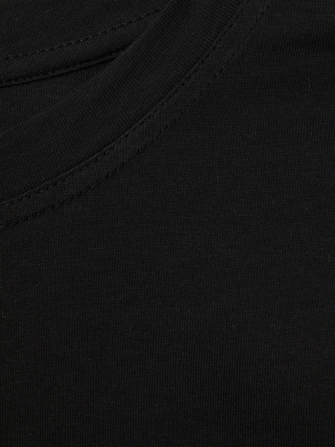 Cotton Capped Sleeve T-Shirt Black | Womens
