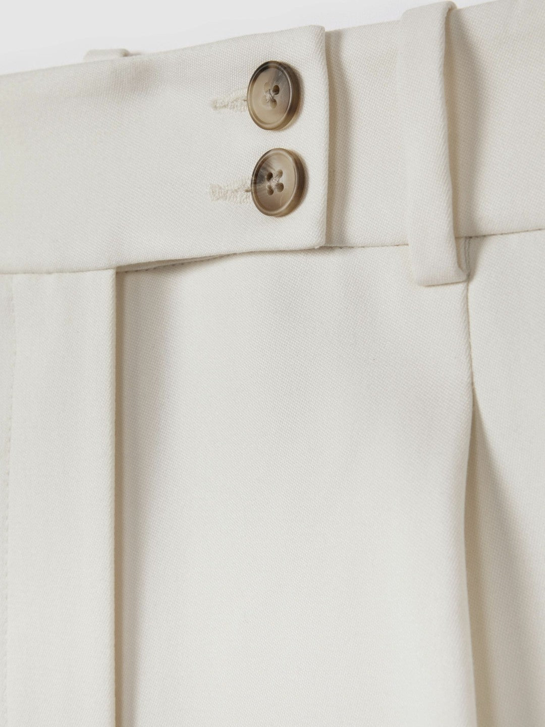 Front Pleat Tailored Shorts Cream | Womens