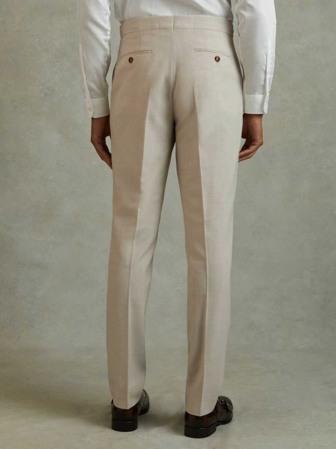 Slim Fit Side Adjuster Trousers Stone | Mens