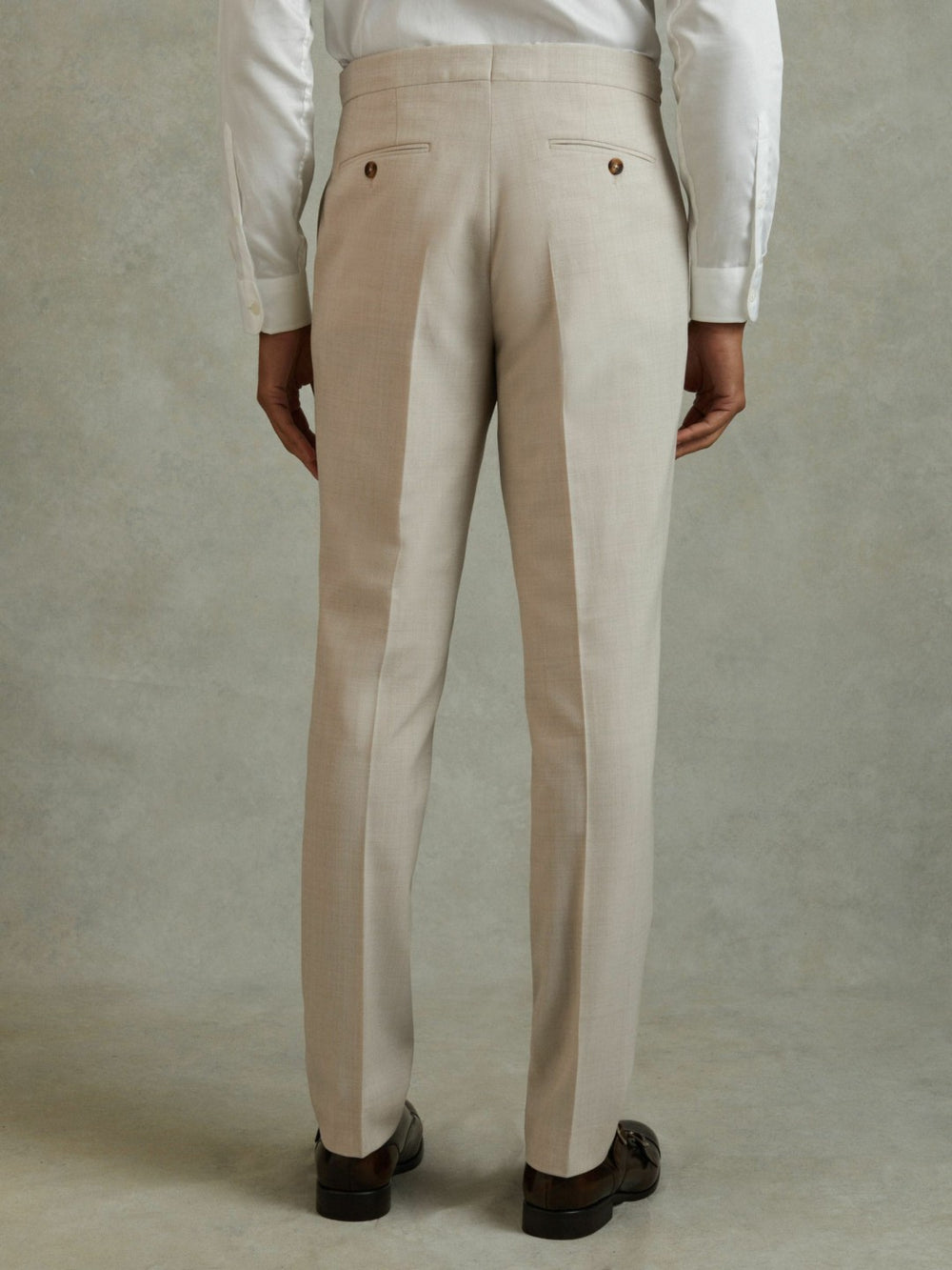 Slim Fit Side Adjuster Trousers Stone | Mens