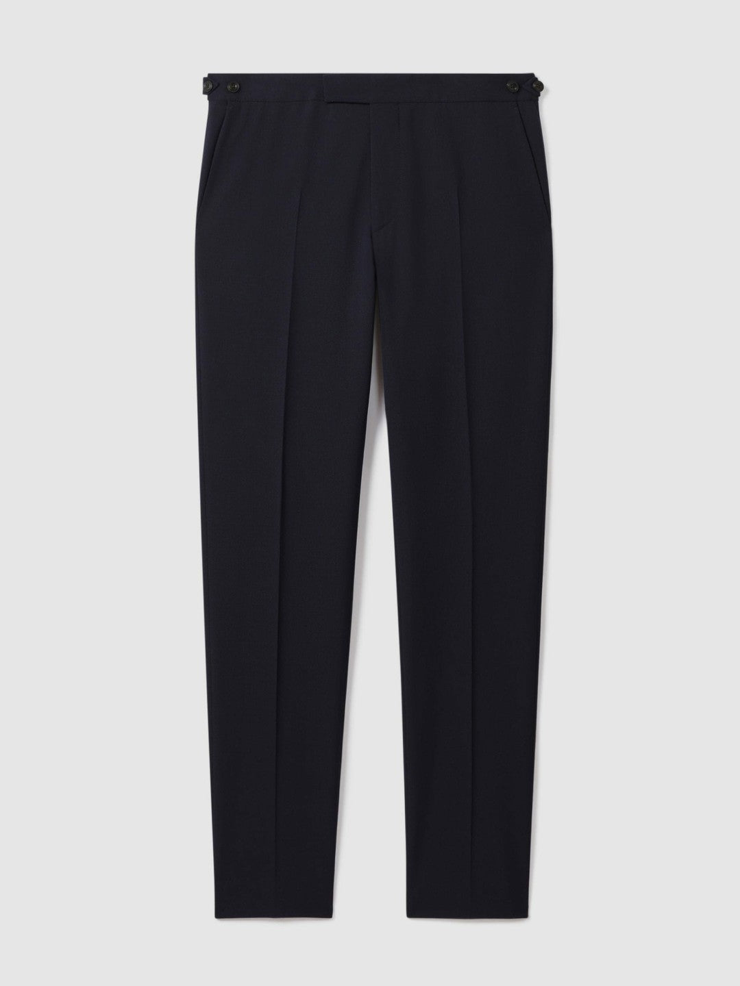 Slim Fit Side Adjuster Trousers Navy | Mens