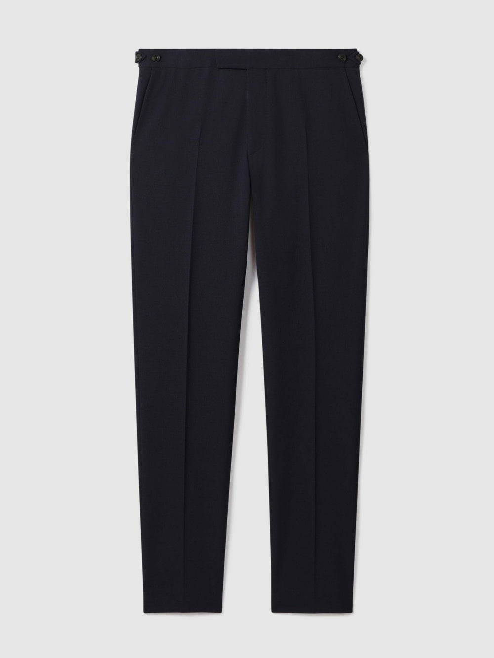 Slim Fit Side Adjuster Trousers Navy | Mens