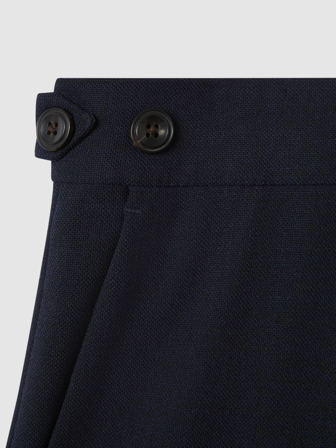 Slim Fit Side Adjuster Trousers Navy | Mens
