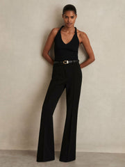 Flared Suit Trousers Black | Womens