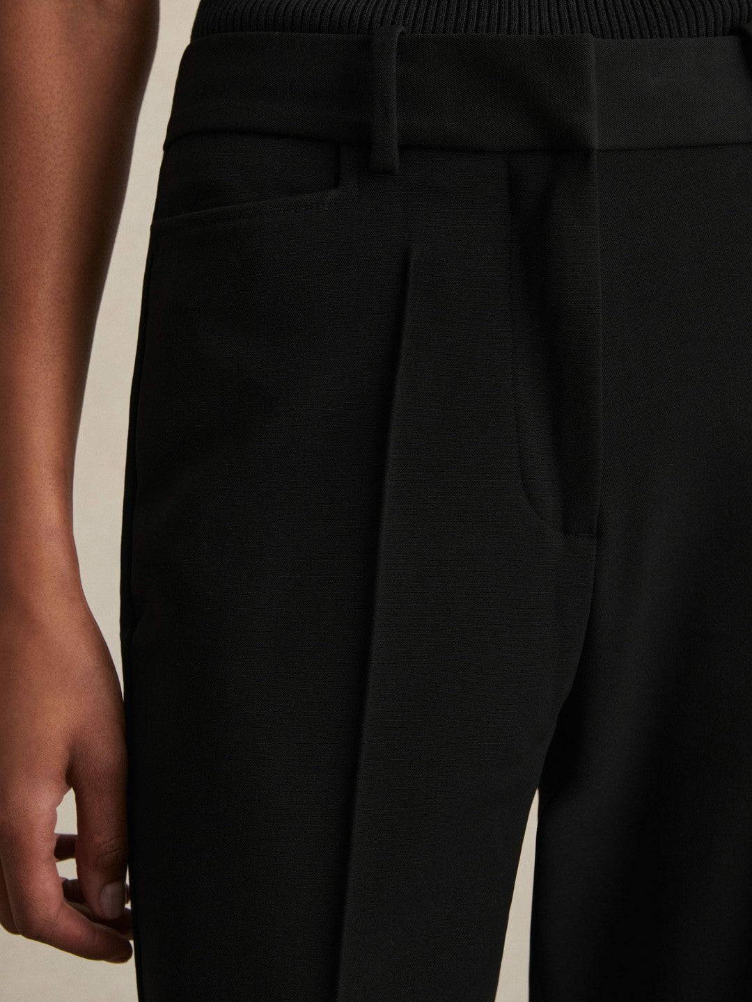 Flared Suit Trousers Black | Womens
